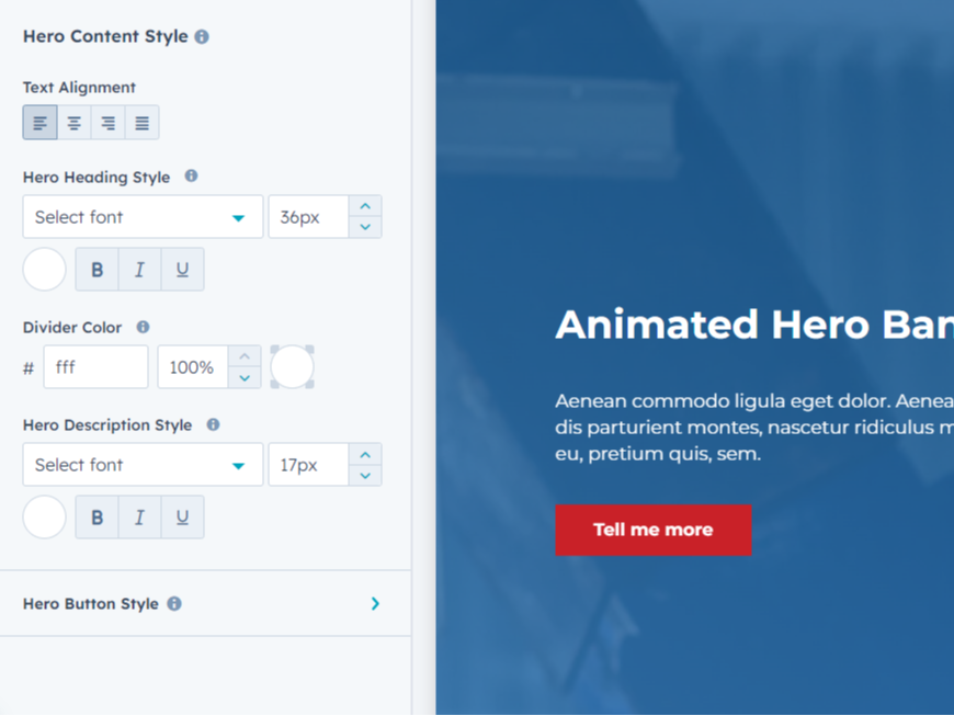 Customization Options