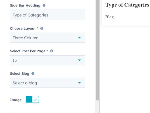 Choose Layout Options for Each Page's Post Display.