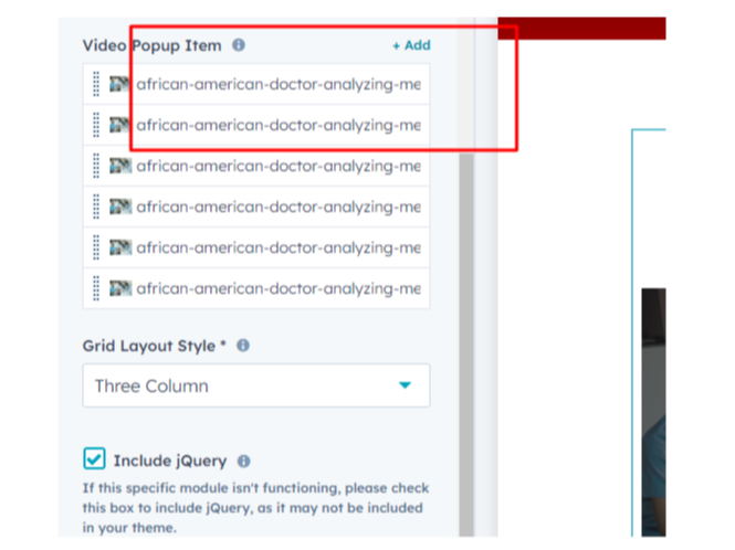 Repeating Video Popup Box Option
