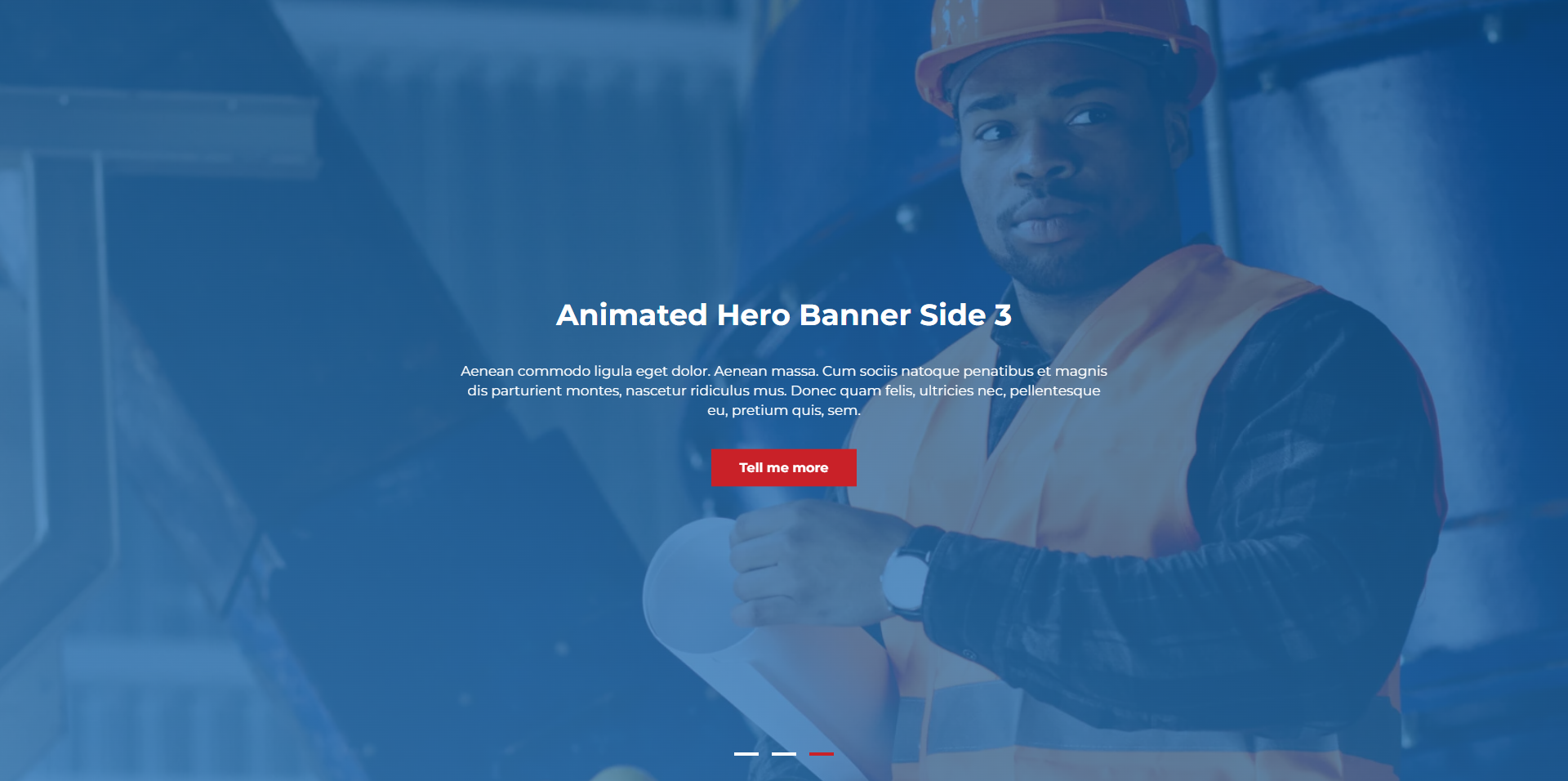 Animated text Center Alignment